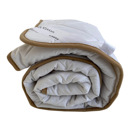 All Season Comforter 100% Merino Wool Filled | White | Merino Wool Double Sided Blanket | Ideal Microclimate Wool Filled Comforter